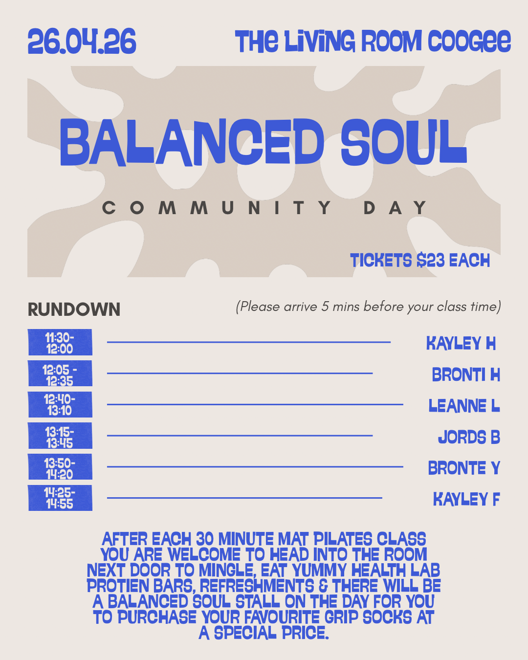 Balanced Soul Community Day tickets 🧦