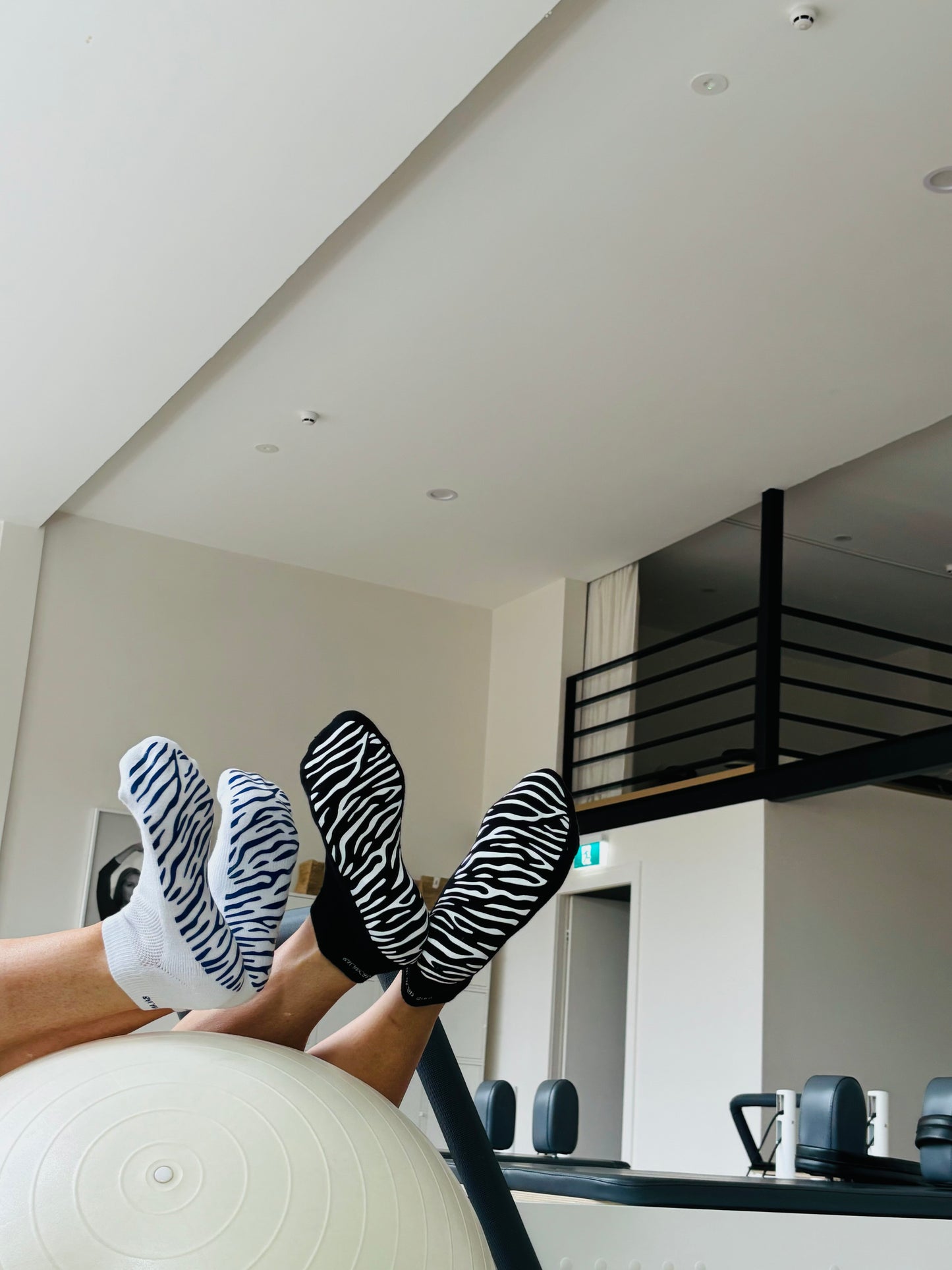 GRIP ANKLE SOCK ZEBRA PRINT BUNDLE
